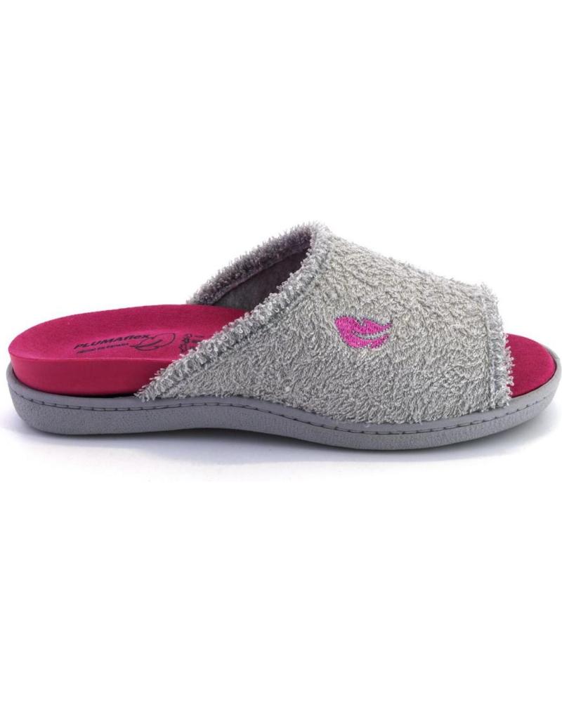 Pantufas de Mulher PLUMAFLEX ROAL 12401 ZAPATILLAS DE CASA DE MUJER GRIS