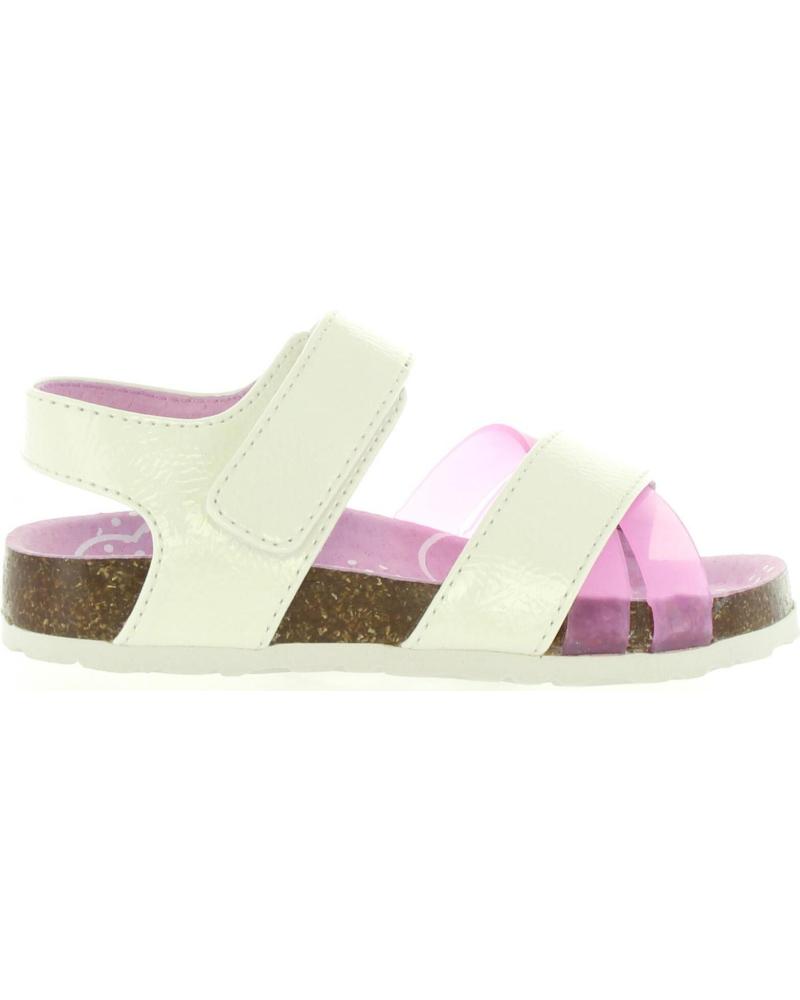 Sandalias de Niña KICKERS 469240-30 MAGIWEEK 33 BLANC-ROSE