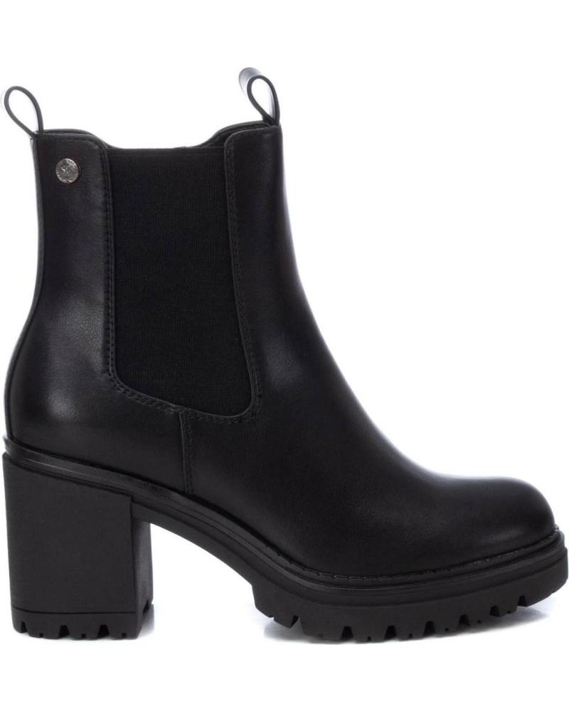 Botines de Mujer XTI BOTINES DE TACÓN GRUESO CON ELÁSTICOS LATERALES XTI NEGRO