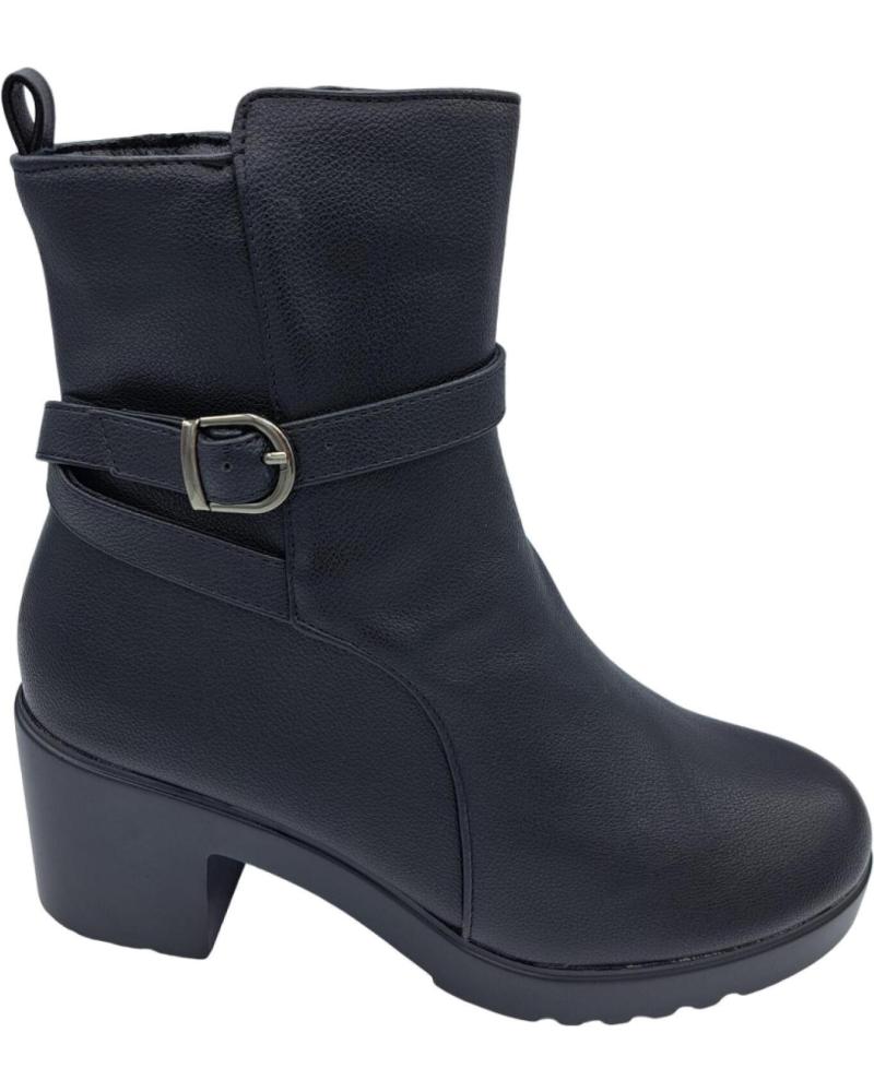Botins de Mulher DAVINIA BOTIN TACON GRUESO NEGRO