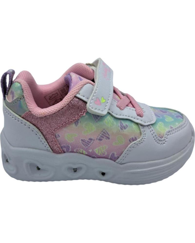 Deportivas de Niña BUBBLE BOBBLE DEPORTIVOS LUCES NINA BLANCO