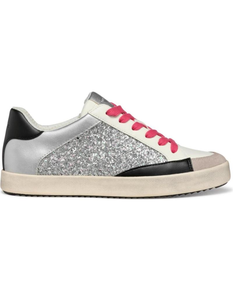 ZAPATILLAS GEOX LOW CUT C1W5Y PLATA/GRIS C1W5YSILVER-ROCK