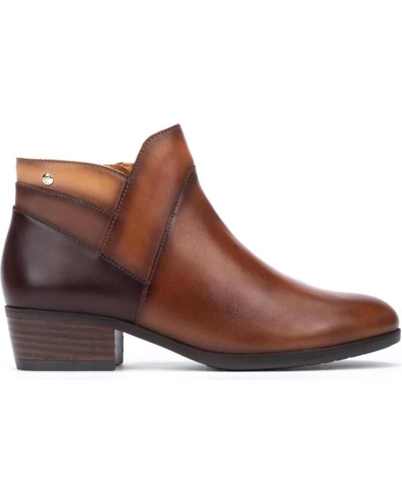 BOTINES PIKOLINOS DE CUERO MARRÓN CUERO
