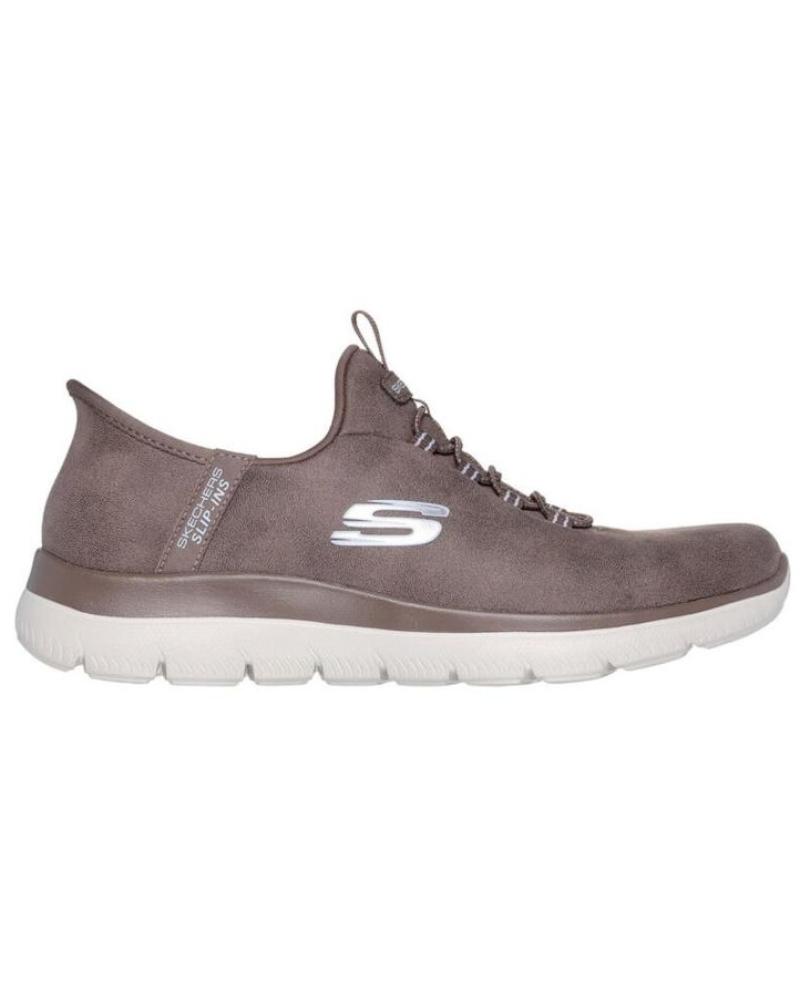 ZAPATILLAS SKECHERS SLIP-ON 150254 PARA MUJER, COLOR TAUPE MARRON
