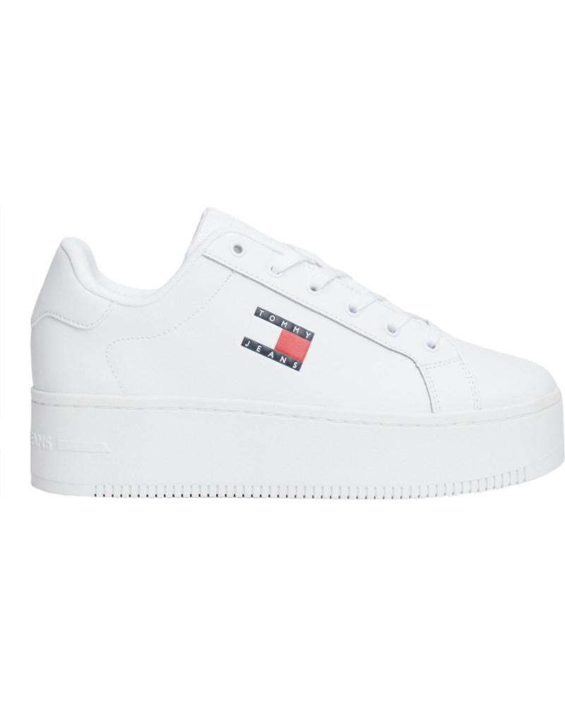Deportivas de Mujer TOMMY HILFIGER TJW FLATFORM ESS BLANCO