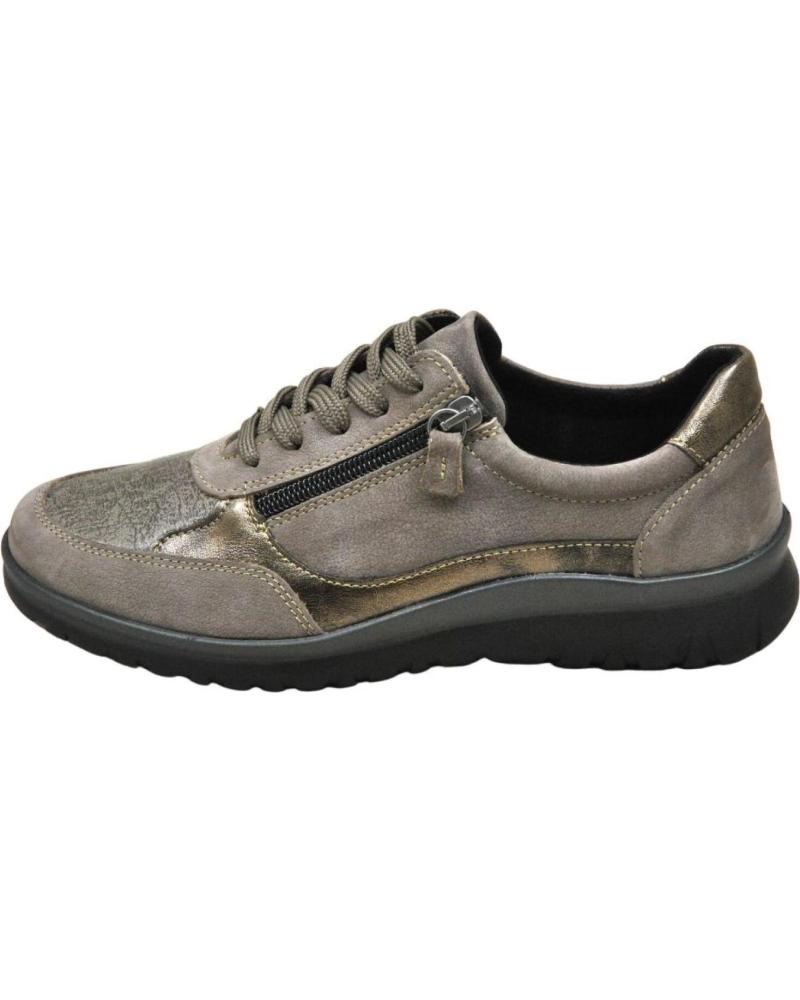 Sapatilhas de Mulher LUMEL - DEPORTIVO CON CORDONES Y CREMALLER LATERAL PARA PLA TAUPE 4046-0026-OXIDO PARIS