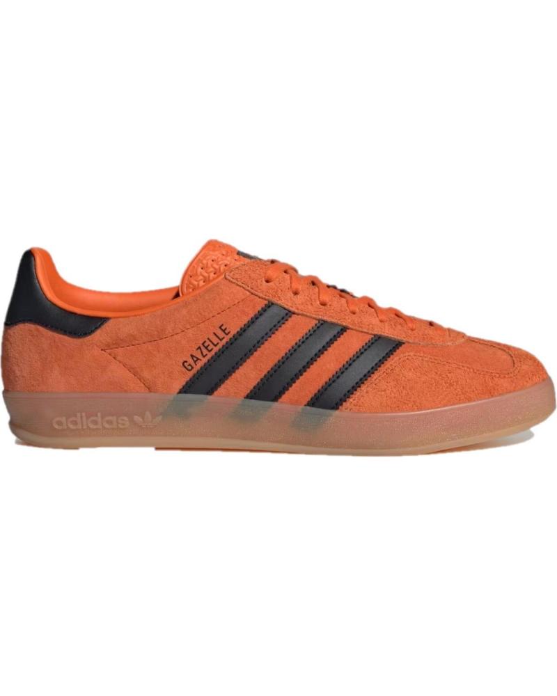Deportivas de Hombre ADIDAS GAZELLE INDOOR JI3905 - CORE BLACK - GUM - 41 1-3 ORANGE