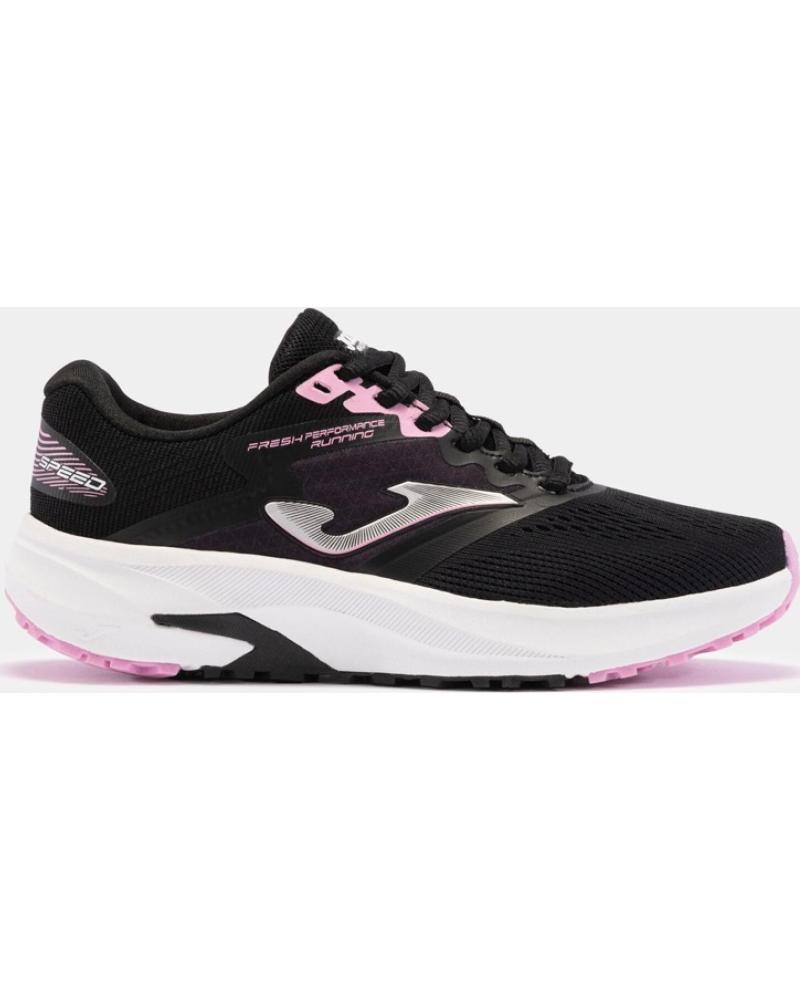 JOMA ZAPATILLAS RUNNING SPEED LADY NEGRAS CON DETALLES ROSAS VARIOS COLORES