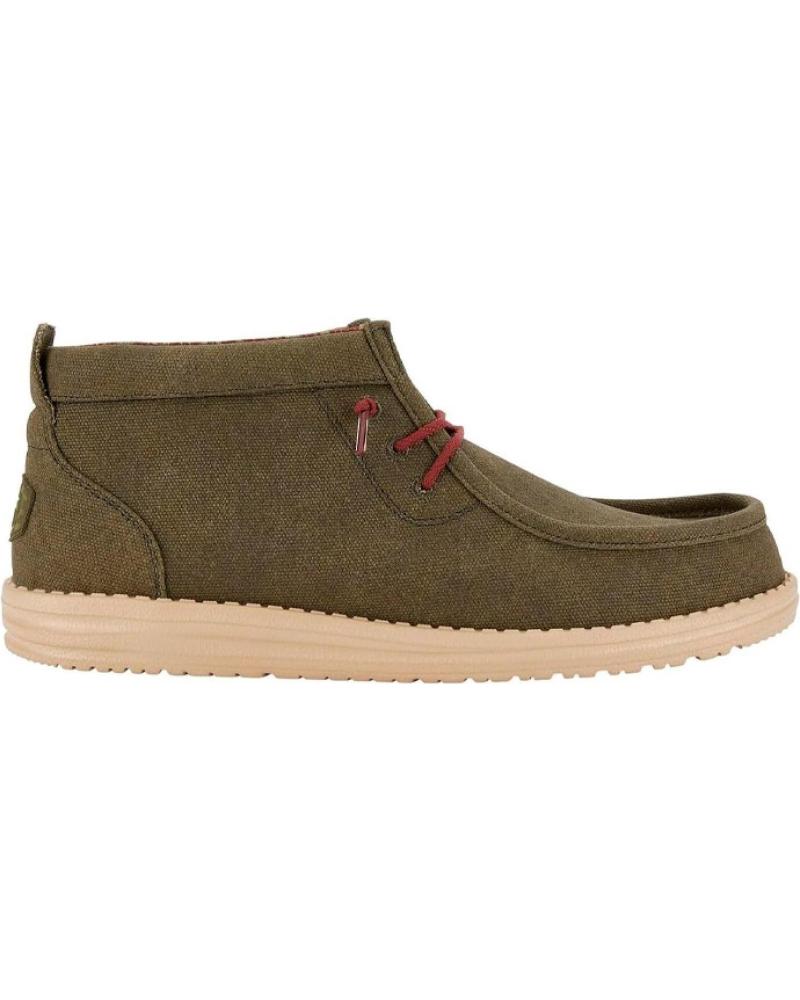 Botines de Hombre HEY DUDE SNEAKER CORDON ELASTICO VERDE