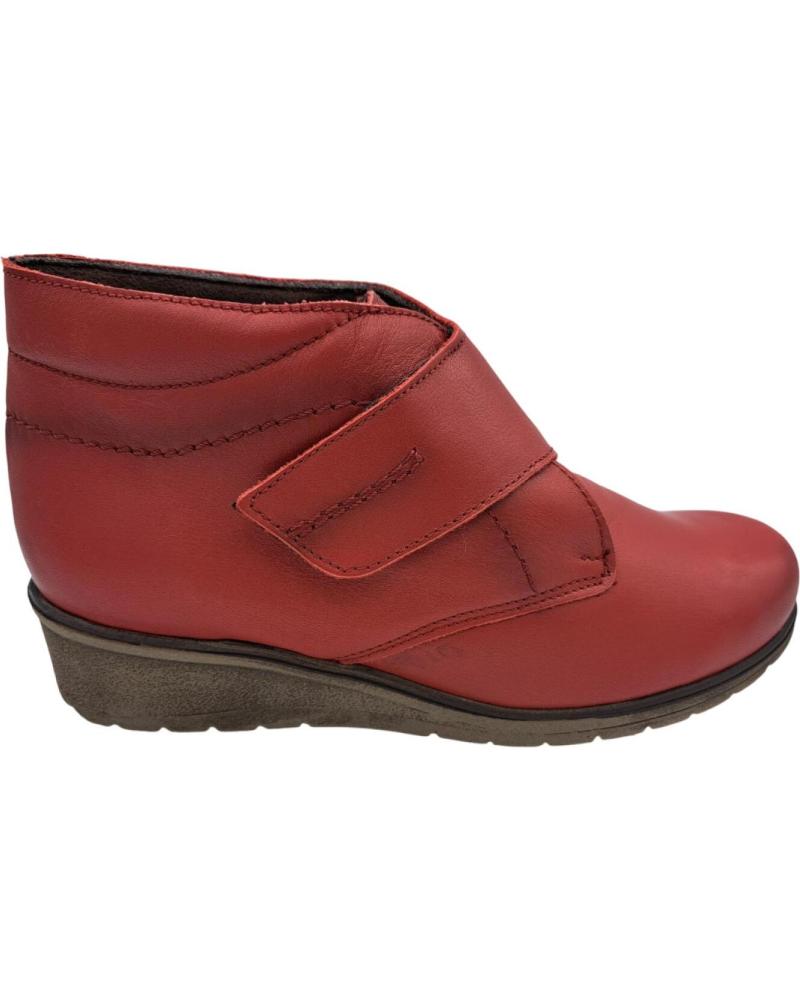 Botins de Mulher CALZADOMANIA BOTIN PIEL VELCRO ROJO
