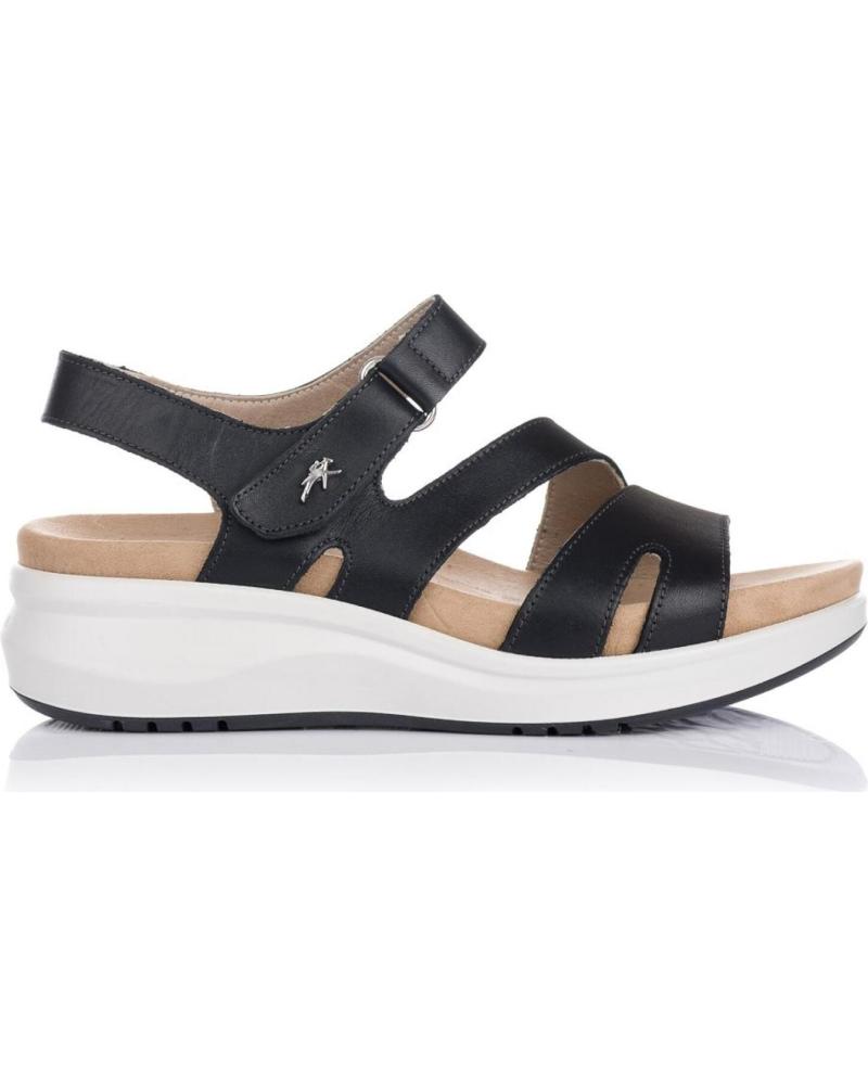 SANDALIAS FLUCHOS F1478 MUJER NEGRO NEGRO