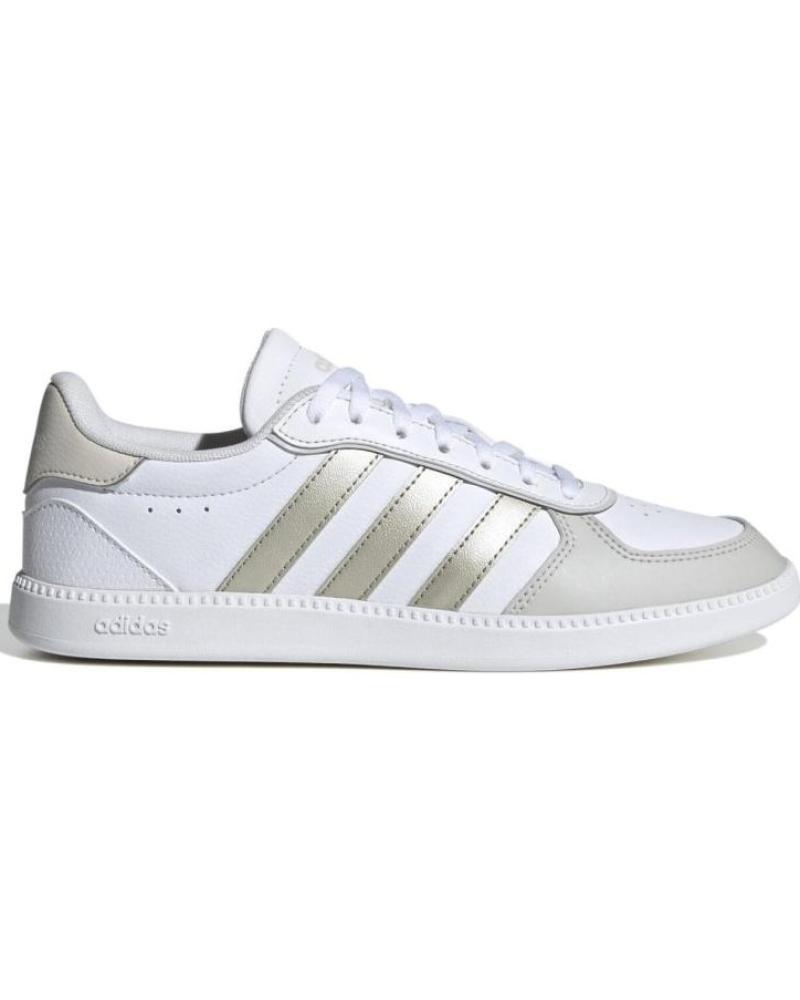 Deportivas de Mujer ADIDAS BREAKNET SLEEK -BEIGE PARA MUJER - 36 BLANCO-ORO