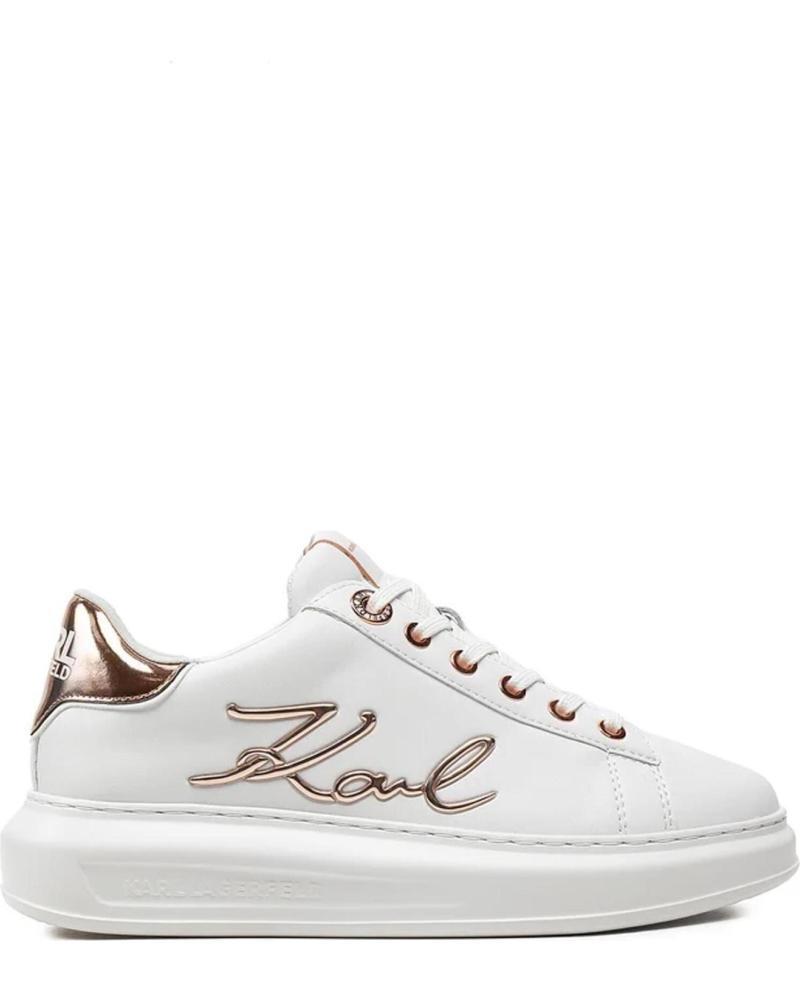 Deportivas de Mujer KARL LAGERFELD ZAPATILLAS KAPRI SIGNIA LACE LTHR BLANCO
