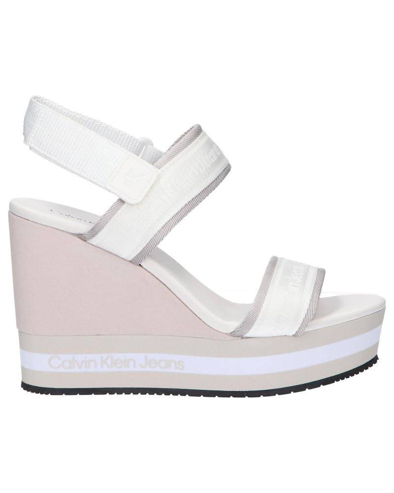 Sandalias de Mujer CALVIN KLEIN YW0YW00572YAF WEDGE YAF BRIGHT WHITE