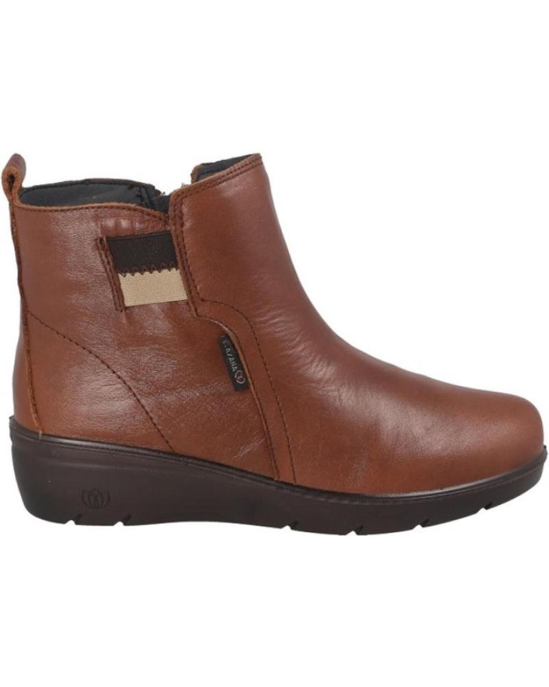 Botines de Mujer LAURA AZAÑA BOTINES PLANOS LAURA AZANA 26811 MUJER CUERO MARRóN