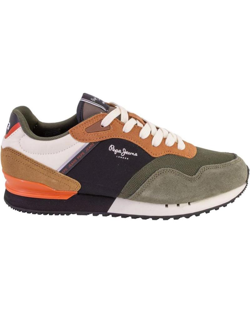 Deportivas de Hombre PEPE JEANS PMS40021 ZAPATILLAS CASUAL DE HOMBRE ANTE S VERDE