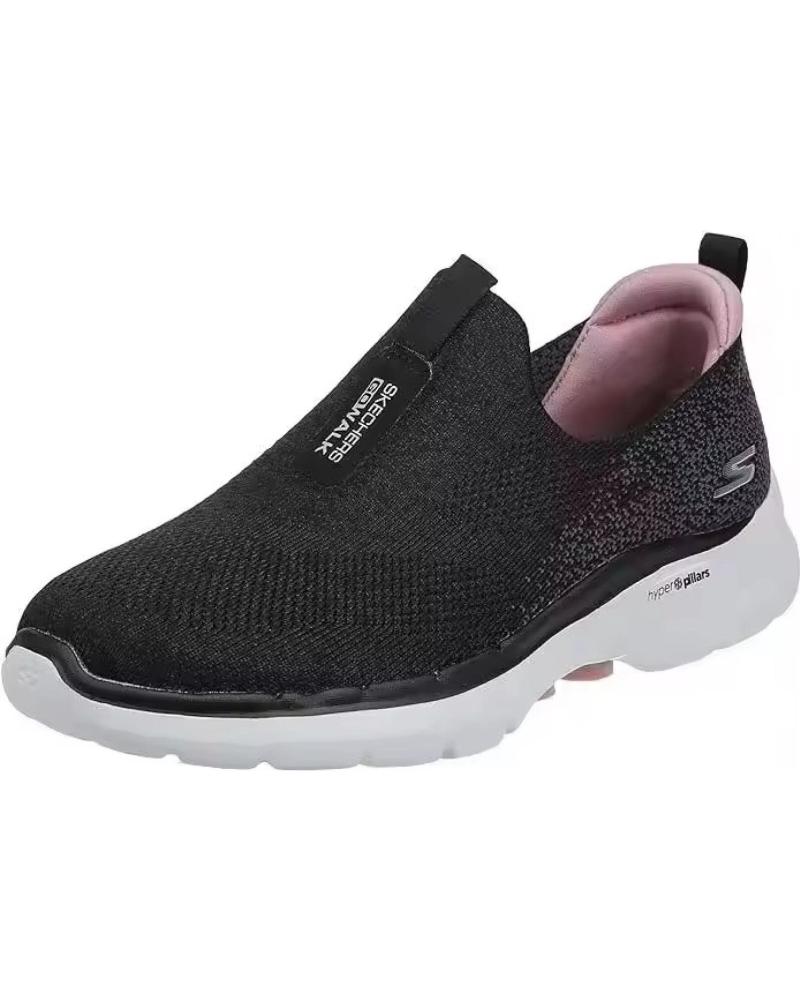 Deportivas de Mujer y Hombre SKECHERS GO WALK 6 GLIMMERING NEGRO