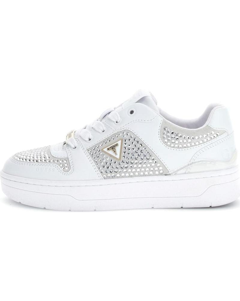 GUESS ZAPATILLAS DEPORTIVAS FLFNRSELE12 BLANCAS CON DETALLES BRILLANTES BLANCO