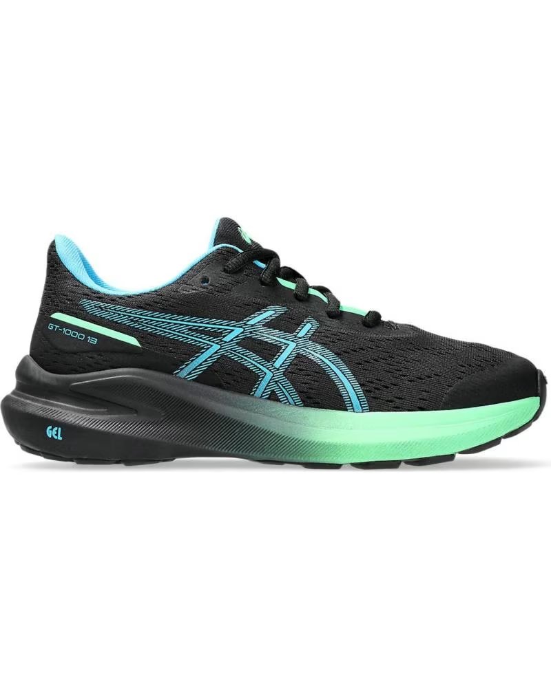 Asics Zapatillas Runing GT-1000 13 Gs 1014A343 Negro