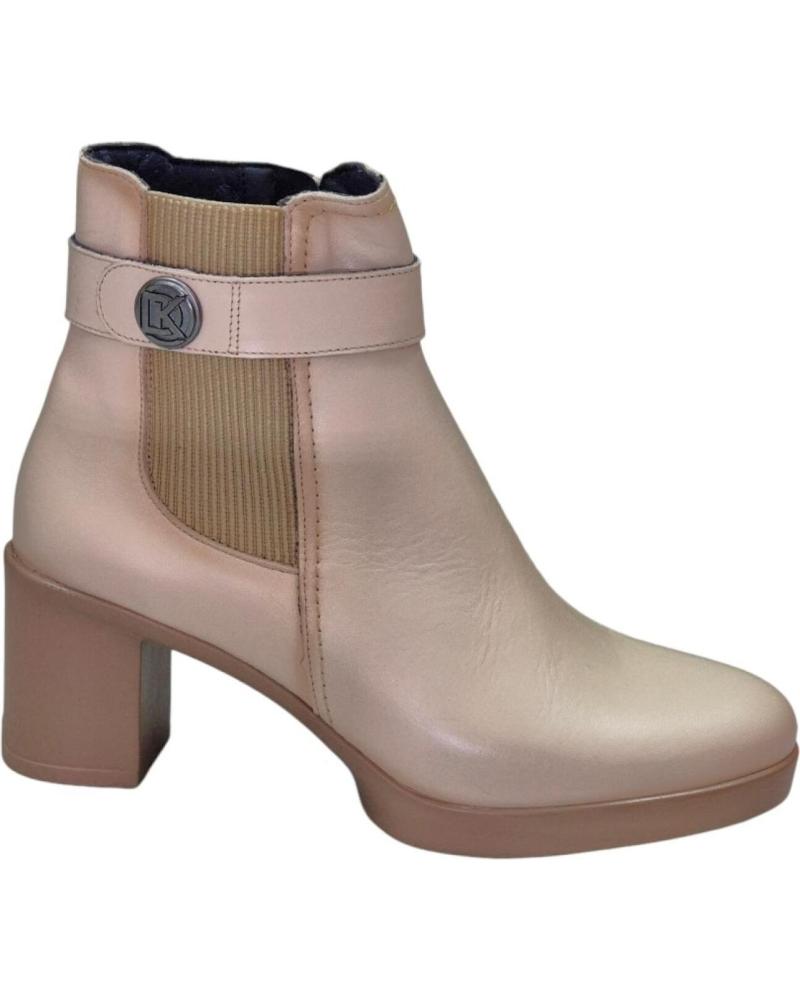 Botines de Mujer DORKING BOTIN BEIGE TACON SUGAR PORCELANA