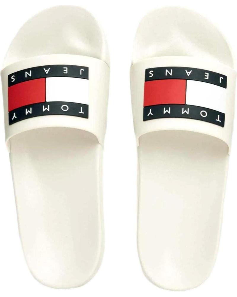 CHANCLAS TOMMY JEANS POOL SLIDE EM0EM01191 BLANCAS BLANCO