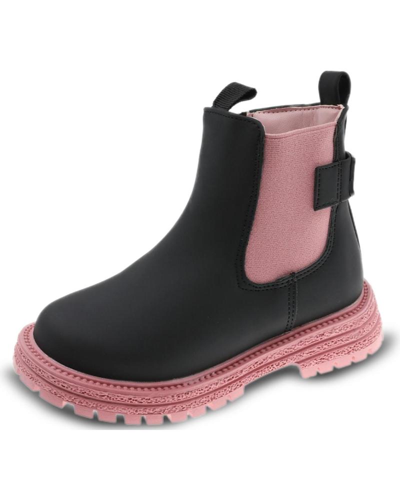 Botas de Niña BEPPI BOTA CASUAL BLACK - PINK