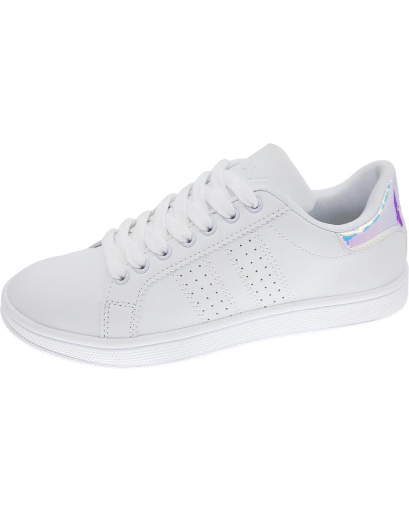 Deportivas de Mujer BEPPI SAPATO CASUAL WHITE - SILVER