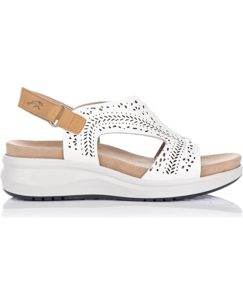 Sandalias de Mujer FLUCHOS SANDALIAS PLANAS F1481 BLANCAS BLANCO