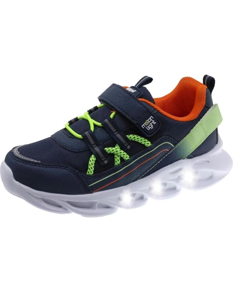 de beppi sapato com luzes navy blue