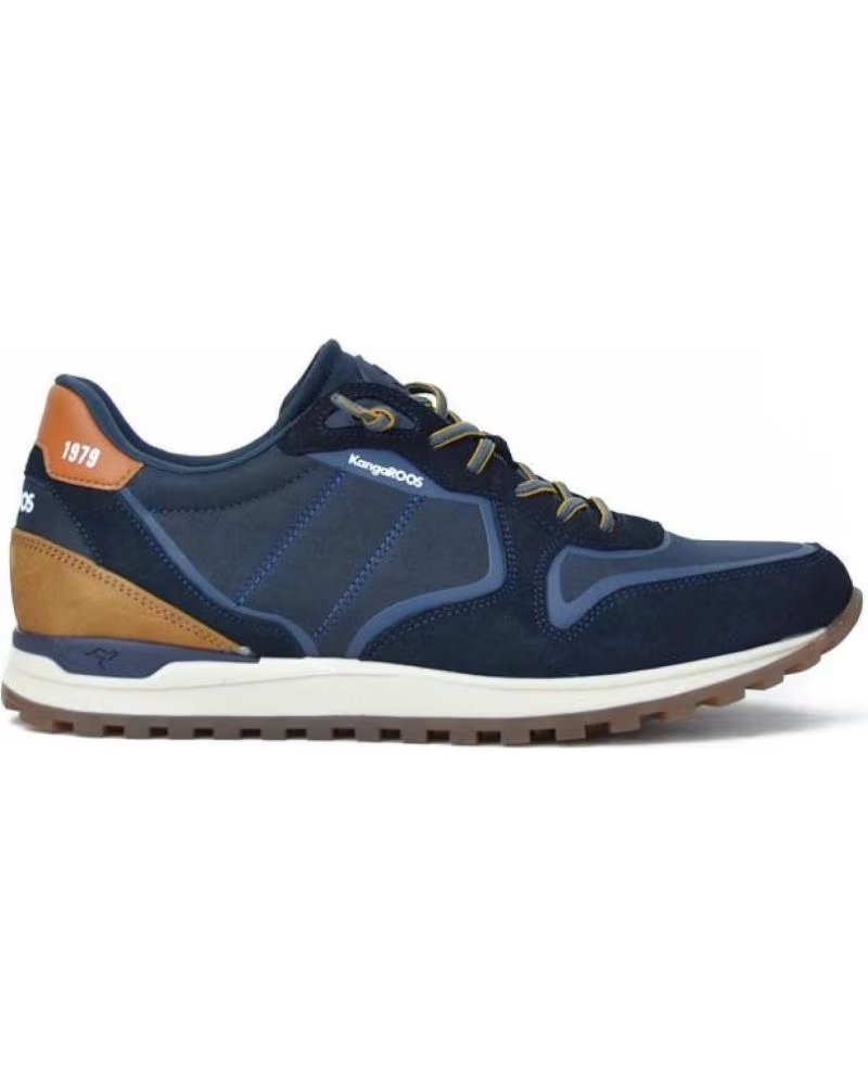 Deportivas de Hombre Kangaroos Deportivas de Hombre 647-4 Comb Marino-cuerocomb Marino-cuero