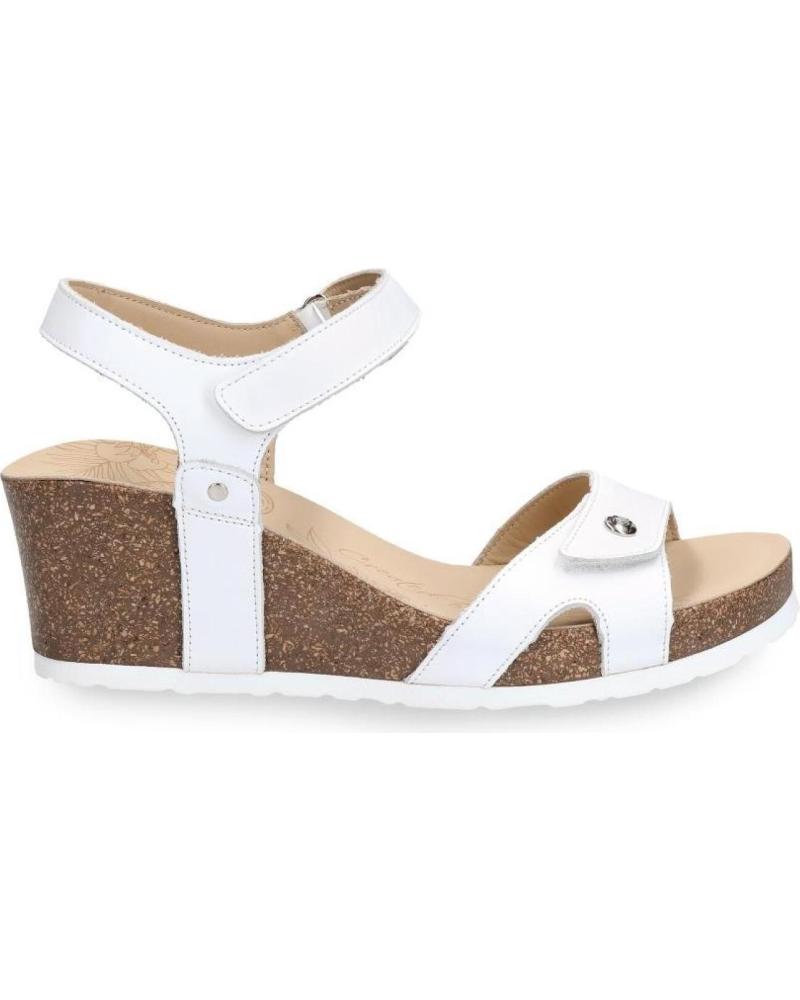 SANDALIAS PANAMA JACK JULIA BASICS B17 DE PLATAFORMA PARA MUJER EN BLANCO NAPA BLANCO - WHITE