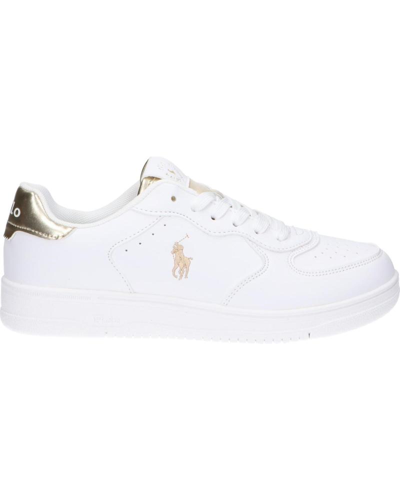 Deportivas de Mujer POLO RALPH LAUREN RL01248100 MASTERS COURT WHITE-GOLD
