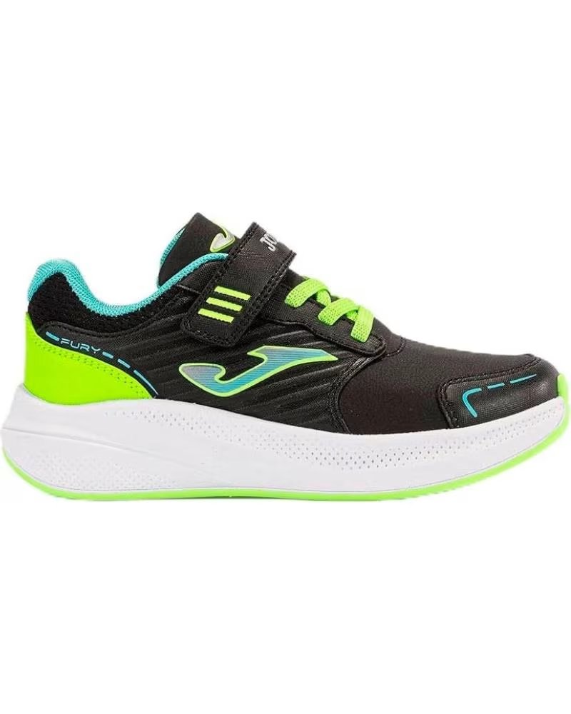 Deportivas de Niña y Niño Joma Deportiva Fury F2401 Turquesa Negro