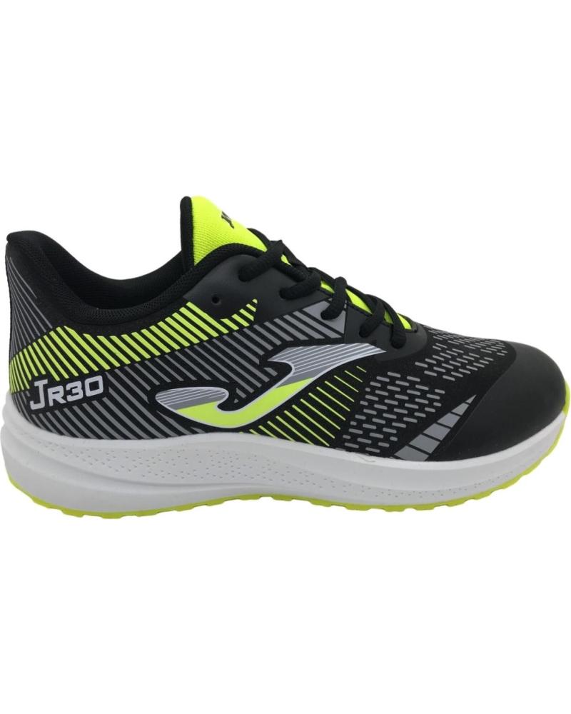 ZAPATILLAS JOMA JR30 JR 2401 RUNN NEGRO AMARILLO FLÚOR - REF. JR30W2401V NEGRO