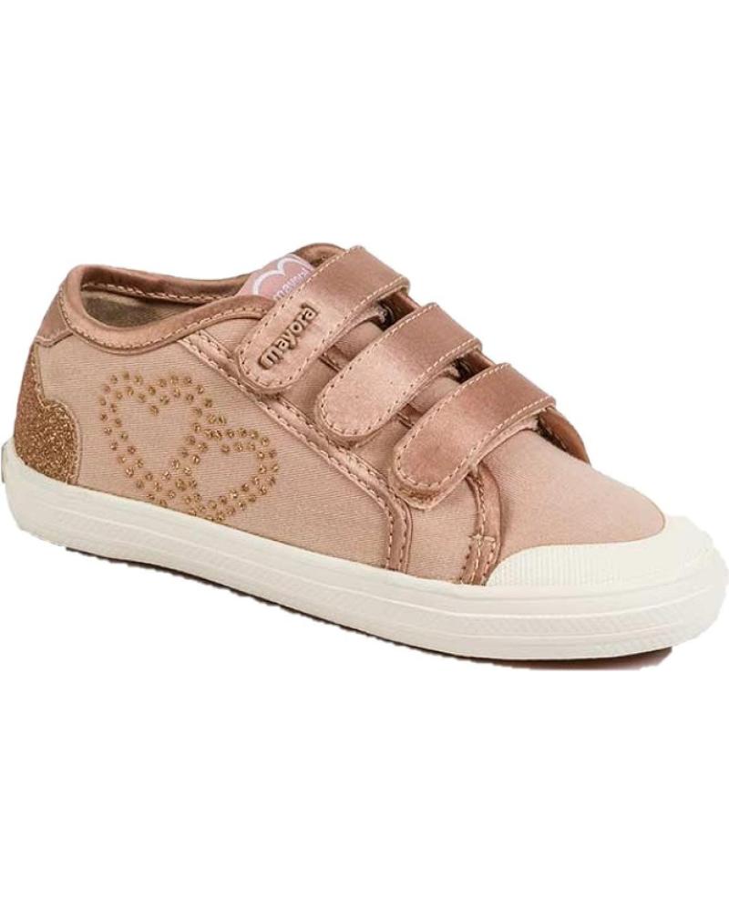 Zapatillas deporte de Mujer MAYORAL ZAPATILLA CASUAL VELCROS CORAZONES 43139 NUDE