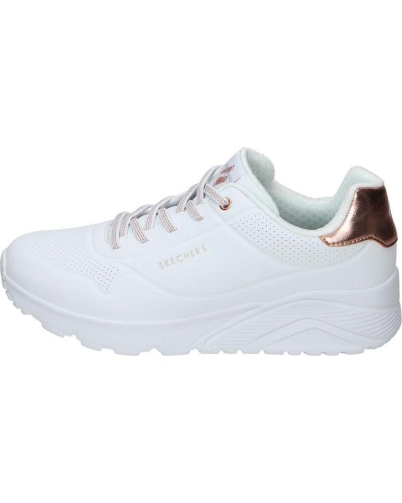 Deportivas de Mujer y Niña y Niño SKECHERS 310384L-WHT UNO LITE-METALLIC MODE WHITE