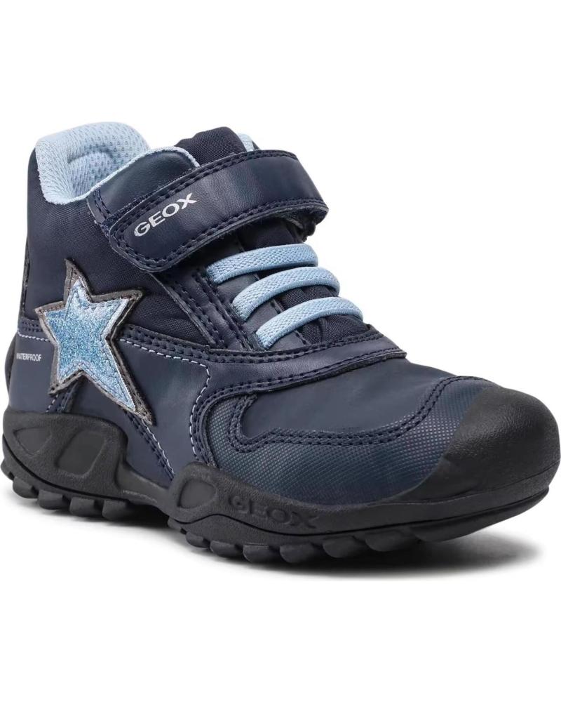 Botines de Niña GEOX BOTINES CON CIERRE VELCRO J NEW SAVAGE AZUL