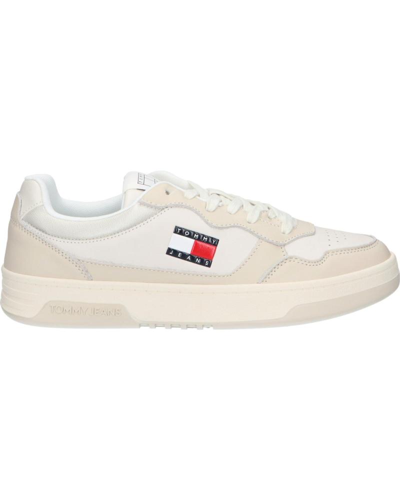 Deportivas de Hombre TOMMY HILFIGER EM0EM01443 CUPSOLE LEATHER ESS ACG NEWSPRINT
