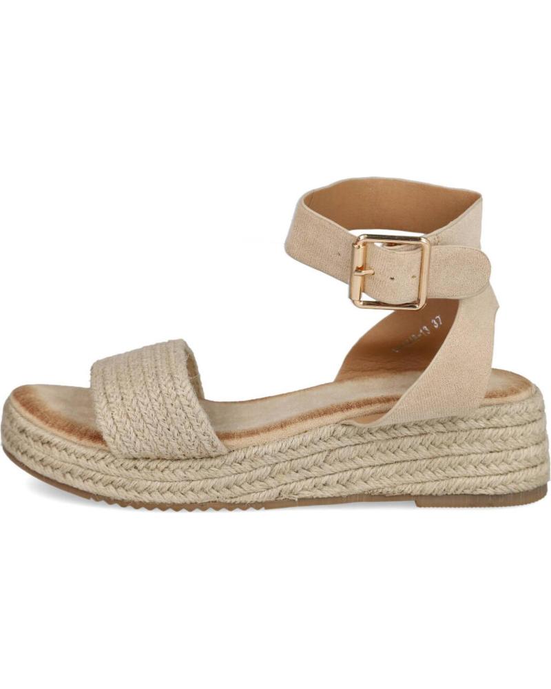 Sandalias de Mujer L&R SHOES LR SHOES SX-3Q48 SANDALIAS DE CUNA BAJA DE MUJER BEIGE