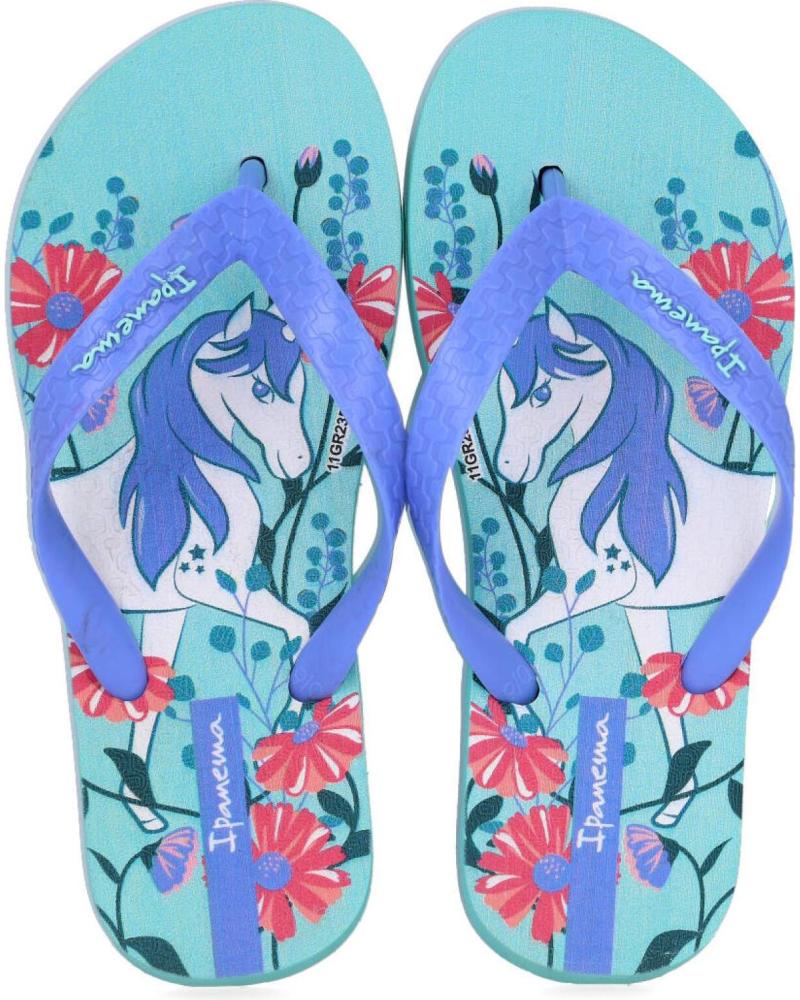 Chanclas de Niña IPANEMA 83484 TEMAS XIV NINA VERDE-AZUL