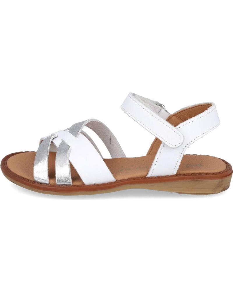 Sandalias de Niña ZAPY AG92201 SANDALIAS NINA PIEL BLANCO-PLATA