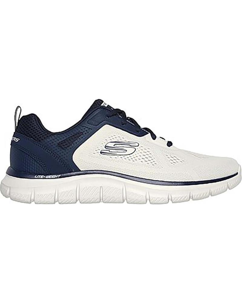 Deportivas de Hombre SKECHERS 232698 TRACK - BROADER HOMBRE BLANCO-AZUL