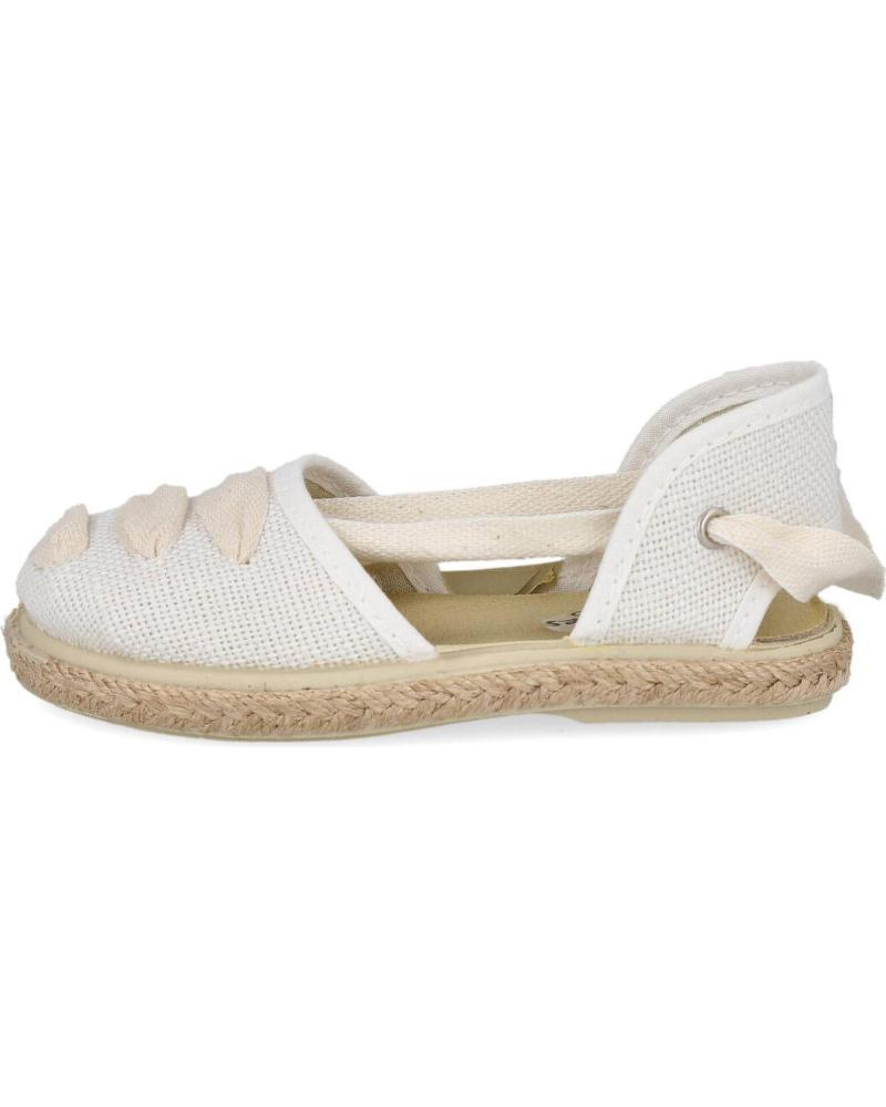 SANDALIAS LONA L&R SHOES VUL1006-LC-2 BLANCO BLANCO