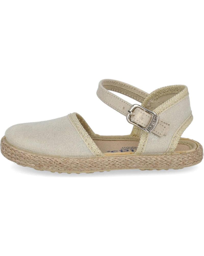 Sandalias de Niña BATILAS 458109 ALPARGATAS DE ESPARTO PARA NINA ORO