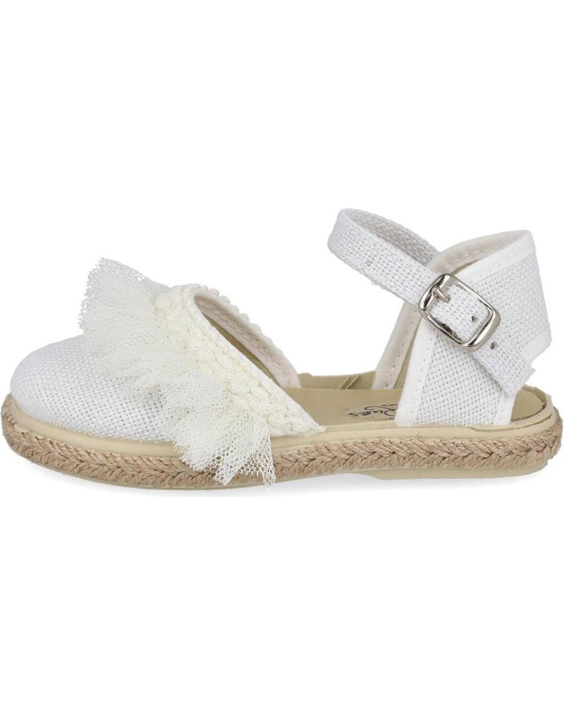 Sandalias de Niña L&R SHOES LR SHOES VUL1001-LC-TB ALPARGATAS ESPA BLANCO