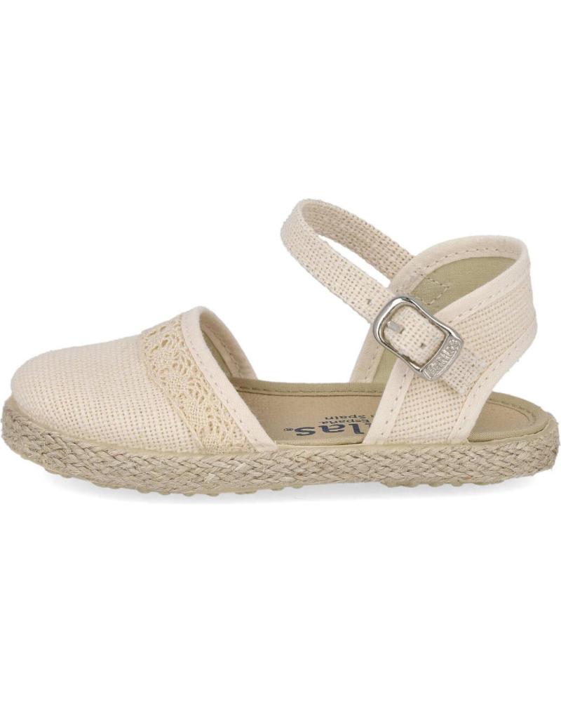Deportivas de Niña BATILAS 458-03126 ALPARGATAS DE ESPARTO PARA NINA BEIGE