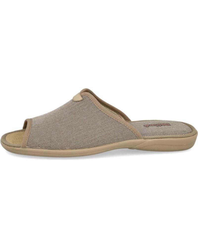 Calzado de casa de Hombre DEVALVERDE 3188 ZAPATILLAS DE CASA PARA HOMBRE KAKI