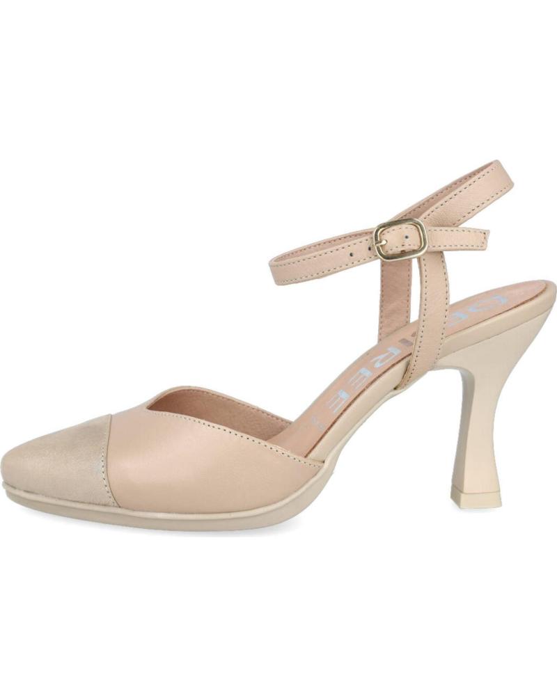 Sandalias de Mujer DESIREÉ DESIREE SAMI4 ZAPATOS DE TACON DE PIEL PARA MUJER CHAMPAGNE