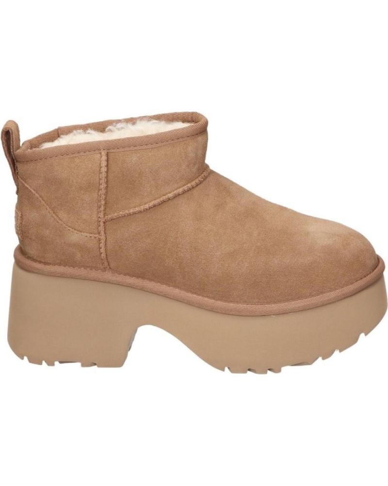 UGG W CLASSIC ULTRA MINI NEW HEIGHTS BOTINES PLATAFORMA MARRÓN CHESTNUT MARRóN