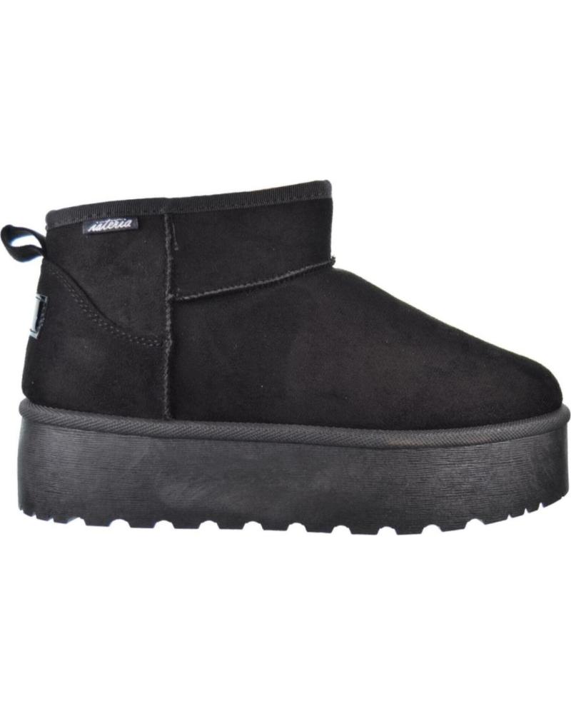 Botines de Mujer ISTERIA BOTIN PLATAFORMA PARA MUJER 24296 COLOR NEGRO
